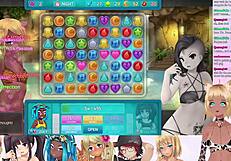 i'm lewdneko playing huniepop 2 double date part 2 in lingerie.