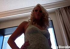 Dominate your crossdressing slave with commanding sex