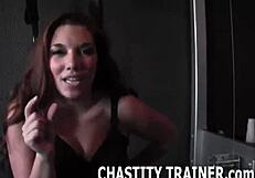 I Will PUNISH Your COCK With A Chastity Device!