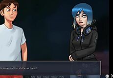 what's your super hero fantasy? sexy teen with big tits in summertime saga