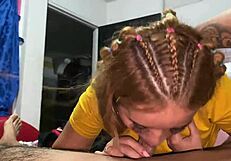 i follow stepsister in room and she enjoys it