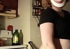 Amateur striptease turns kinky with clothes ripped in wedgie fetish