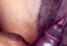 She plays with her wet pussy, reaching orgasm with a close-up view