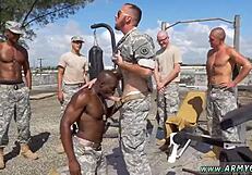 First time staff sergeant discovers black gay videos.