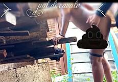 on friend's anniversary, fucked his tasty indian in backyard