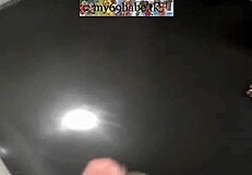 Homemade brunette bent over for doggystyle assfucking!