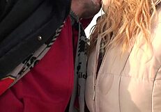 Blonde Gets Fucked Outdoors