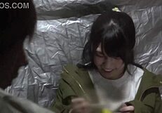 cute asian college girl in video