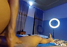 Chatting about a curvy ebony babe in a g-string getting intimate