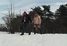 Blonde Gets Fucked Outdoors