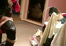 Shemale in Rubber Latex Doll