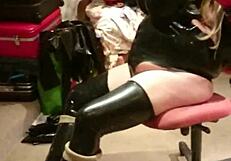 Shemale in Rubber Latex Doll