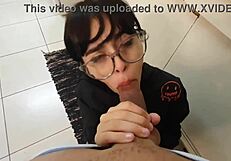 Witch feline enjoys a delicious blowjob