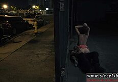 Giant woman in glasses dominates guys