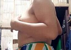 My stepmom seduces me with her big natural tits and vagina!