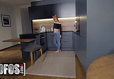 Mia Bandini Loves Her Ass Drilled Hard In Kitchen Filled With Cum!