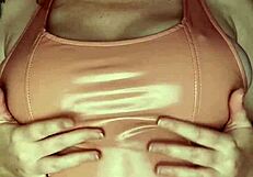 Teasing In Latex Dress