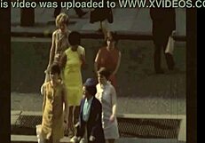 Vintage British Swinging Sixties with Hairy Europeans in Group Threesomes