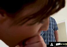 Naughty Stepbae Freya Parker Gets Pussy Fucked in Front of Stepdad