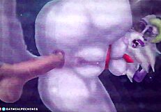 Feeling Roxy's Tight Ass Stretched Wide in Wild Anal Cartoon Hentai Scene