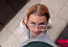 In this reality scene, petite teen Stella Luxx begs for Joshua Lewis's attention with her small tits and big ass