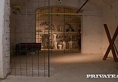 Butt Banged Eloa Lombard Creampied In Intense Threesome Cumshot.