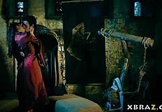 Hey, check out this game of thrones parody dungeon anal fuck with the red witch.