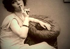 Eskimo nell shows her vintage hairy pussy!