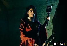 Hey, check out this game of thrones parody dungeon anal fuck with the red witch.