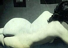 Eskimo nell shows her vintage hairy pussy!