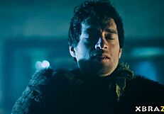 Hey, check out this game of thrones parody dungeon anal fuck with the red witch.