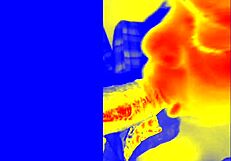 Thermal Sloppy Blowjob With Cumshot In Homemade Interracial BBW POV