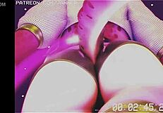 Animated demoness comes in style of synthwave music