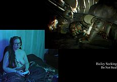 naked deadspace gameplay part 6 with fat brunette showing big natural tits