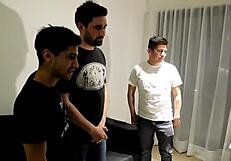 Fucking the neighbors with a monster cock deepthroat orgy.