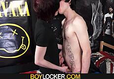 Boy locker - bent over and fucked like a gay slut