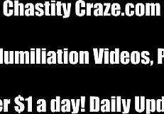 Femdom Teases and Gives Handjob to Unlock Chastity