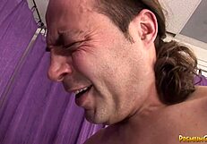 Carmella Bing with big boobs giving a wild handjob to that monster dick, wow! 😍