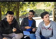 Sexy Asian Group Mixes Japanese and European in Stockings