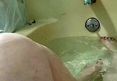 washing my pretty feet with care and attention