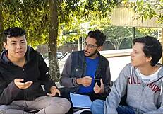 Sexy Asian Group Mixes Japanese and European in Stockings