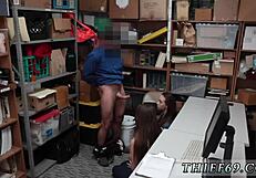 Teen suspects apprehended by police in uniform threesome group