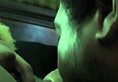 Detailed of scholar black’s oral sex