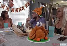 Milf Armani Black Enjoys Intense Thanksgiving Fuck with Passion