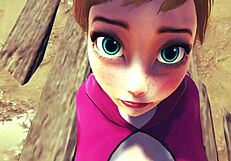 Does Anna Frozen Have Sex with Big Ass in Uncensored Anime?