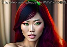 ASIAN TEEN REDHEADS in HARDCORE LESBIAN action