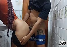 Hermanastra caliente gets caught on shelf and ass fucked