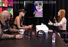 Beautiful teen couple in sheer lingerie glamour