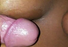 Amateur Interracial Blowjob Titfuck Cumshot with Teen Mommy Sucking Tits