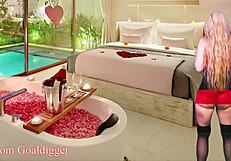 chastity queen in financial domination session